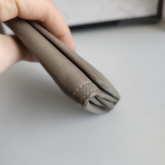 PRADA grey long leather wallet - Picture 9 of 10